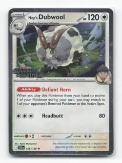 Pokemon TCG - Hop's Dubwool (Best Buy Exclusive) 136/159 NM Holo - Image 1