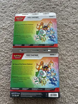Pokemon TCG First Partner Illustration Collection Box Series 1 (LOT OF 2 SEALED) - Image 2