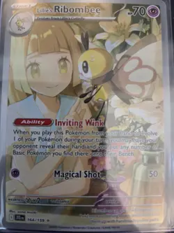Pokemon TCG Lillies Ribombee Journey Together Illustration 164/159 NM Condition - Image 1