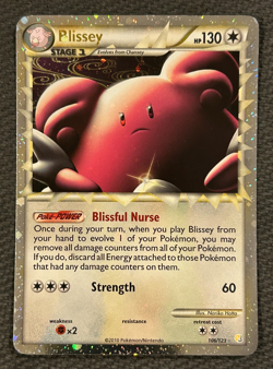Pokemon Blissey Prime Heartgold Soulsilver 106/123 Holo LP--NM - Image 2