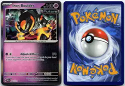 IRON BOULDER 046/131 HOLO RARE SV: PRISMATIC EVOLUTIONS POKEMON HOLO NM - Image 3