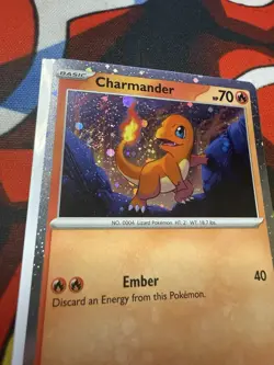 Pokemon Charmander Fart Swirl 🌀 Cosmo Holo 047 Black Star Promo Rare 151 NM - Image 2