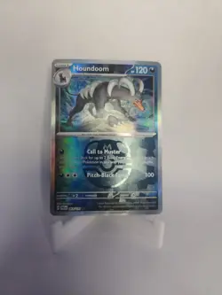 Pokemon TCG Houndoom Master Ball Prismatic Evolutions Holo English - Image 1
