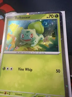 Pokemon Bulbasaur 🌀Fart Swirl 🌀 Cosmo Holo 046 Black Star Promo Rare 151 Promo - Image 3