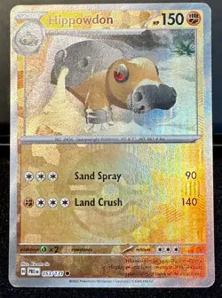 Pokemon TCG Hippowdon 053/131 Prismatic Evolutions Poke Ball Pattern Reverse - Image 1