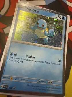 Squirtle *GALAXY Tail SWIRL* #048 (Black Star Promo) SVP Cosmos Holo Pokemon NM - Image 5