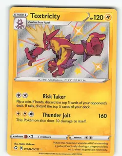 TOXTRICITY SV042/SV122 RARE SHINY SHINING FATES SHINY VAULT POKEMON NM - Image 2