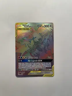 Rainbow Moltres Zapdos Articuno GX Secret Rare Pokemon 69/68 Tag Team Holo - Image 1