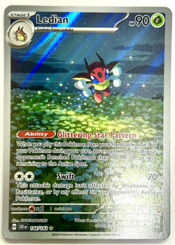 Pokemon - Ledian - 144/142 - SV Stellar Crown - Illustration Rare - Image 1