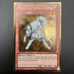 YuGiOh Ryko, Lightsworn Hunter PGLD-EN086 Gold Rare 1st Edition NM - Image 1