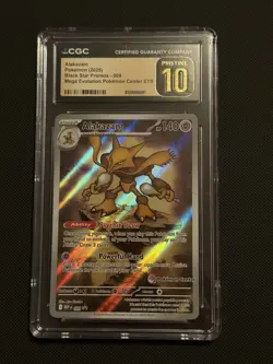 Pokemon TCG Alakazam EX Promo Pokemon Center Stamped - Image 1