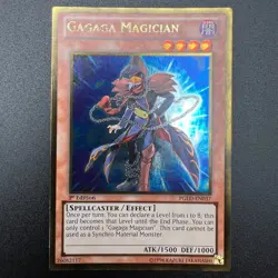 YuGiOh Gagaga Magician PGLD-EN037 Gold Rare 1st Edition NM - Image 1