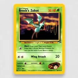 Brock's Zubat (24) 024/132 Gym Heroes Unlimited Rare Pokemon TCG - Image 1