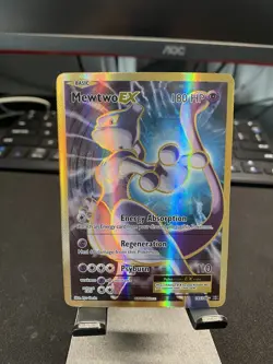 Pokemon Mewtwo-EX Full Art Ultra Rare Holo 103/108 Evolutions - Image 1