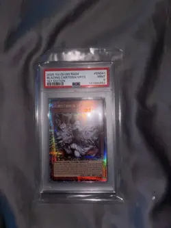 Yugioh Blazing Cartesia Virtuous PSA 9 Quarter Century Secret Rare 1st Ed - Image 1
