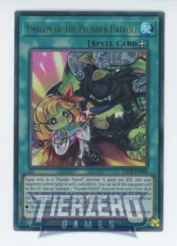 Yugioh Emblem of the Plunder Patroll BLCR-EN089 Ultra Rare 1st Edition Near Mint - Image 1
