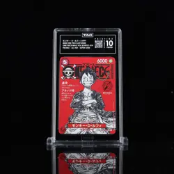 TAG 10 PRISTINE One Piece ST21-014 SR Monkey.D.Luffy - JP - Foil Magazine Promo - Image 1
