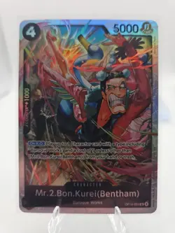 Mr.2.Bon.Kurei (Bentham) OP14-091 One Piece TCG The Azure Sea's Seven SR NM - Image 1