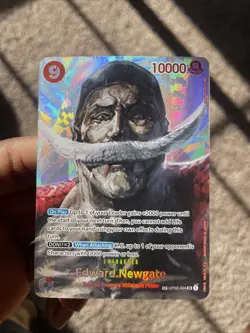 One Piece CCG Paramount War Foil Super Rare OP02-004 Edward Newgate - Image 1
