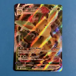 Pokemon Card Leafeon VMAX 008/203 Ultra Rare Evolving Skies - Image 1