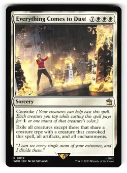 Everything Comes to Dust NM Doctor Who MTG Magic The Gathering White Eng Card - Image 1