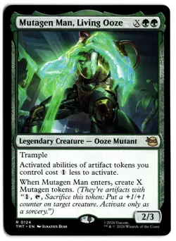 Mutagen Man, Living Ooze TMT 124 Magic: The Gathering R NM - Image 1