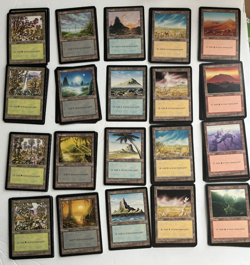 MTG NM 110 Mirage Land Lot: Swamp, Island ,Forest, Mountain, Plains - Image 1