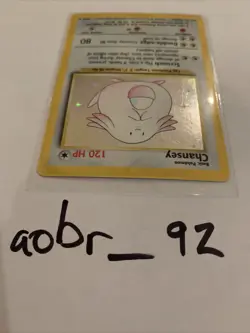 Chansey Pokemon Card Base Set Holo 3/102 - Image 3