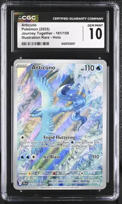 Articuno Illustration Rare 161/159 Pokemon Journey Together CGC 10 - Image 1