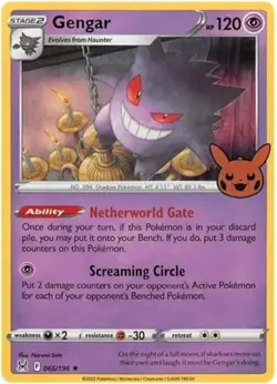 Gengar - 066/196 - Holo Rare (Trick or Trade BOOster 2023) NM, English Pokemon T - Image 1
