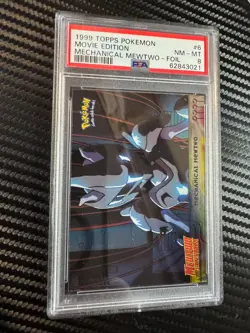 MEWTWO-FOIL PSA 8 1999 TOPPS POKEMON THE MOVIE EDT| MECHANICAL *BTX - Image 1