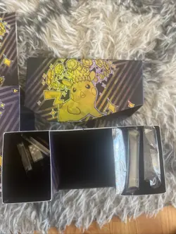 Pokemon TCG Surging Sparks ETB -NO PACKS- CONTENTS ONLY - Promo, Dice, Sleeves - Image 3