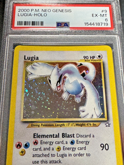 2000 POKEMON NEO GENESIS #9 LUGIA HOLO PSA 6 EXCELLENT-MINT - Image 2