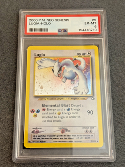 2000 POKEMON NEO GENESIS #9 LUGIA HOLO PSA 6 EXCELLENT-MINT - Image 4