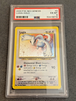 2000 POKEMON NEO GENESIS #9 LUGIA HOLO PSA 6 EXCELLENT-MINT - Image 5