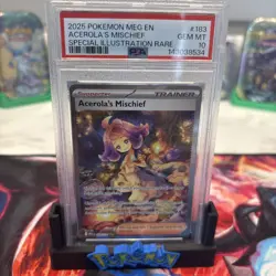 2025 POKEMON MEGA EVOLUTION SPECIAL ILLUSTRATION RARE ACEROLA'S MISCHIEF PSA 10 - Image 1