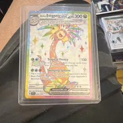 Pokemon Alolan Exeggutor EX Ultra Rare Holo SV08 Surging Sparks 225/191 300 HP - Image 1