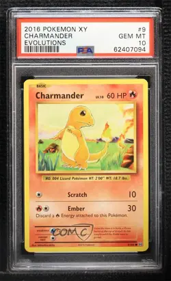Charmander Pokemon XY Evolutions 20th Anniversary PSA 10 GEM MT - Image 1