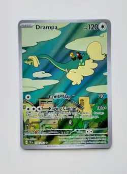 Pokemon Drampa Holo Full Art 184/162 SV05: Temporal Forces Illustration Rare - Image 1