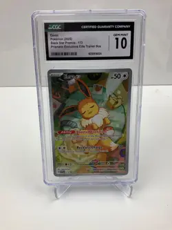Pokemon Eevee 173 Black Star Promo 2025 Prismatic Evolutions ETB CGC 10 Gem Mint - Image 1