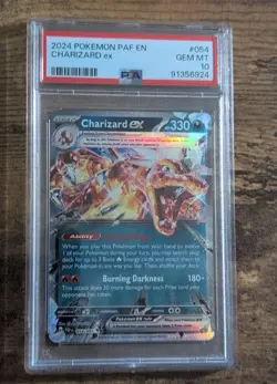 PSA 10 GEM MINT Charizard ex 054 PAF EN Ultra Rare Paldean Fates Pokemon TCG QTY - Image 1