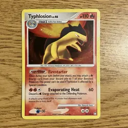 Typhlosion 16/123, 2007 Pokemon TCG Mysterious Treasures, Holo Rare - Image 1