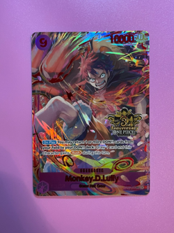 One Piece Monkey.D.Luffy (Japanese Version 3rd Anniversary Set) OP09-119 English - Image 1