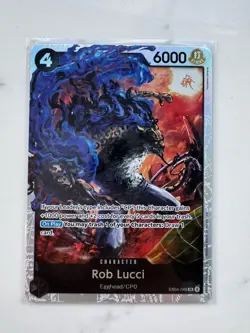 Bandai One Piece TCG Rob Lucci EB04-048 Egghead Holo SR Alt Art English NM - Image 1