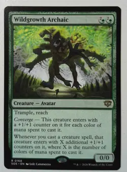 Wildgrowth Archaic *Rare* Magic MtG x1 Secrets of Strixhaven - Image 1