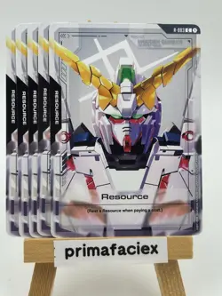 (5x) Gundam Card - Unicorn Gundam Resource - R-003 C - Image 1