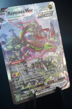 [ART CARD] Rayquaza VMAX 218/203 Holo CUSTOM MADE *READ DESCRIPTION* - Image 4