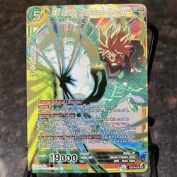 SS Broly Reckless Pursuit EX19-31 GOLD STAMP Foil Dragon Ball Super Card Game NM - Image 1