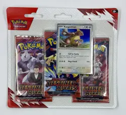 Pokemon Destined Rivals 3-Pack Blister Kangaskhan Promo New Factory Sealed - Image 1
