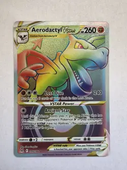 Pokemon TCG Aerodactyl VSTAR 199/196 Lost Origin 🔥 SWSH NM Pokemon Card Secret - Image 1